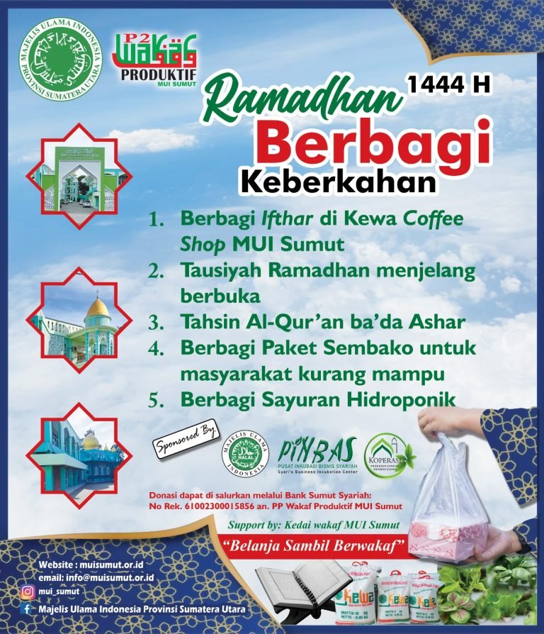 <strong>P2WP MUI Sumut Gelar Lima Kegiatan Berbagi Keberkahan Selama Ramadhan 2023</strong>