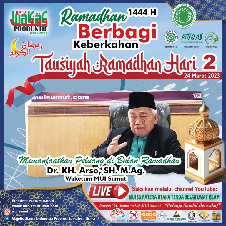 Dr. KH. Arso, SH, M. Ag: Manfaatkan Peluang Ramadan dengan Masuk ke Tenda Ramadan