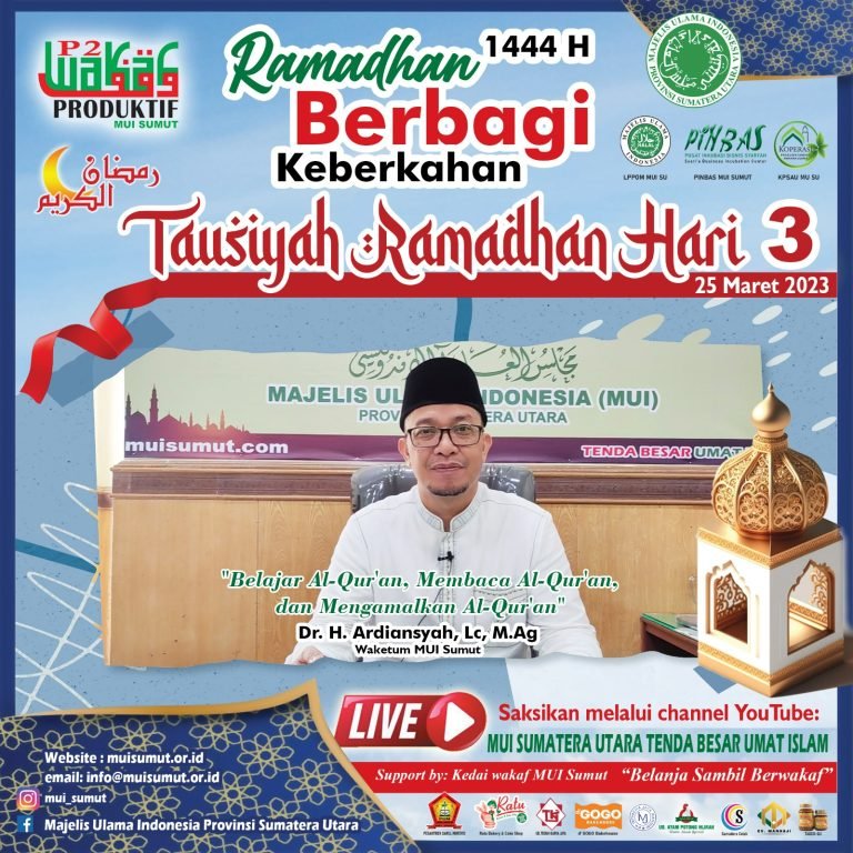 Dr. H. Ardiansyah, Lc, MA: Pentingnya Mengkhatamkan Alquran di Bulan Ramadan