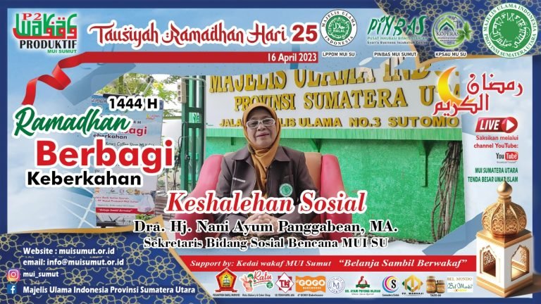 Ceramah Keshalehan Sosial Oleh Dra. Hj. Nani Ayum Panggabean, Ajak Umat Muslim Perbanyak Amal Ibadah dan Berbuat Kebaikan pada Bulan Ramadan