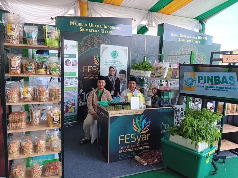 PINBAS MUI Sumut Mewarnai Festival Ekonomi Syariah Regional Sumatera 2023