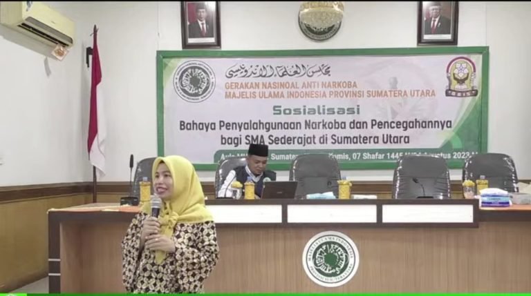 Fitri Yanti Ungkap Bahaya Narkoba dan Pentingnya Rehabilitasi dalam acara Sosialisasi GANAS ANNAR MUI Sumut