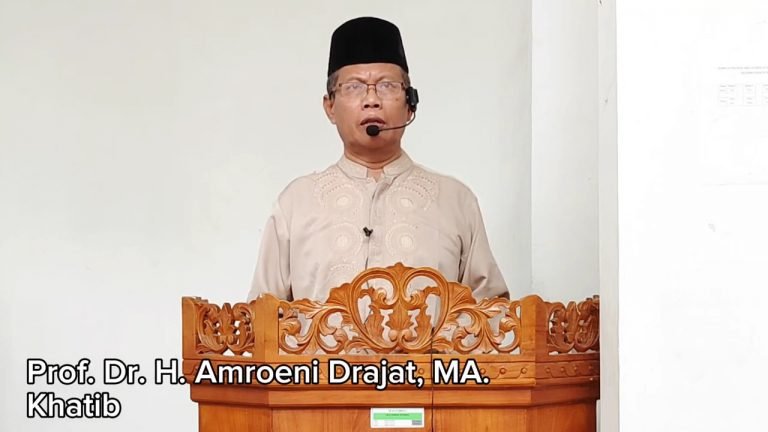 Prof. Dr. Amroeni Drajat Serukan Solidaritas Umat Islam di Khutbah Jumat Terkait Konflik Palestina