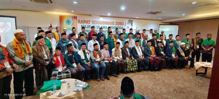 Rapat Koordinasi Daerah Zona I MUI Sumut Tahun 2023 lahirkan 10 Taujihat.