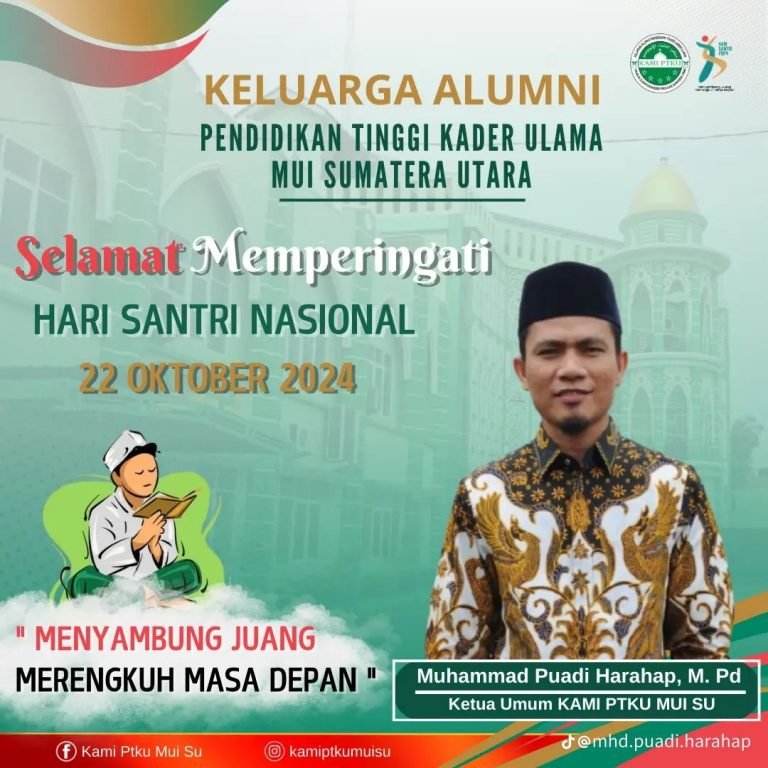 Di Hari Santri Nasional 2024, MUI Sumut Dorong Santri Meneladani Jiwa Pahlawan Para Ulama