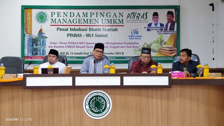 Pinbas MUI Sumut Gelar Pendampingan Manejemen UMKM, Tekankan Kualitas dan Inovasi Digital