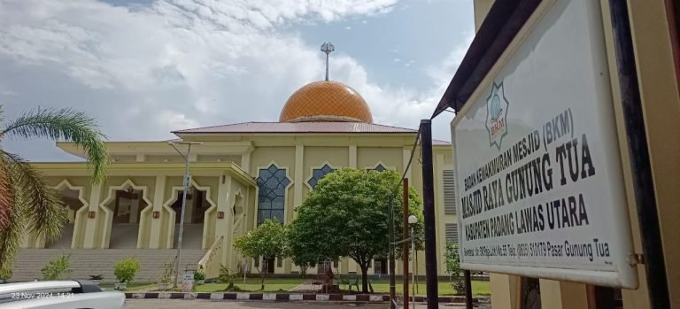 Tim Infokom MUI Sumut Kunjungi Masjid Raya Gunung Tua dalam Rangka Menggali Khazanah Keislaman di Padang Lawas Utara
