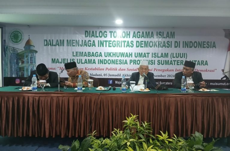 Dialog Tokoh Agama Islam MUI Sumut Bahas Integritas Demokrasi di Indonesia