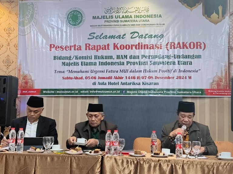 Prof. Asmuni sampaikan Tata Kelola Organisasi MUI  dalam Rakor MUI Bidang Hukum