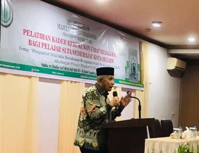 MUI Sumut Latih 110 Pelajar SLTA se-Kota Medan Jadi Kader Kerukunan Umat Beragama