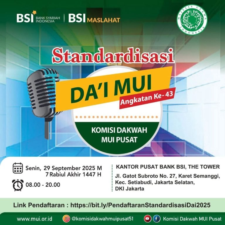 Dr. H. M. Tohir Ritonga Ikuti Standarisasi Da’i MUI Pusat Angkatan ke-43