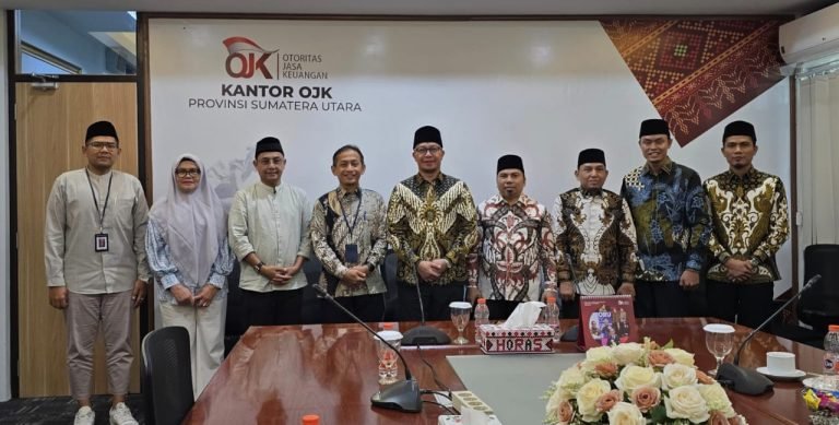 DSN MUI Sumut Jalin Silaturahim dengan OJK Sumut, Bahas Kolaborasi Penguatan Ekonomi dan Literasi Syariah
