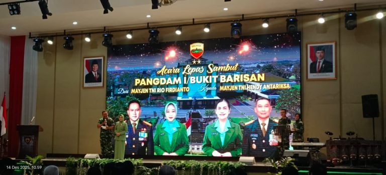 MUI Sumut Hadiri Pisah Sambut Pangdam I/BB, Tongkat Kepemimpinan Resmi Beralih dari Mayjen TNI Rio Firdianto kepada Mayjen TNI Hendy Antariksa