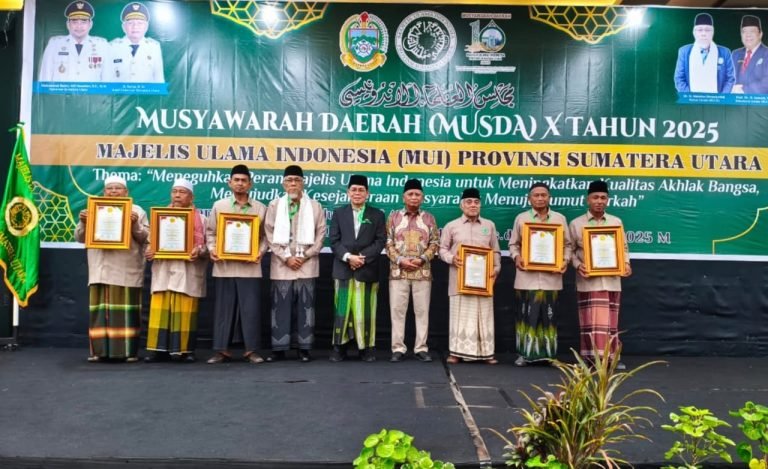 MUI Sumut Tetapkan Hasil Monev 2025, MUI Kabupaten Asahan Raih Terbaik I