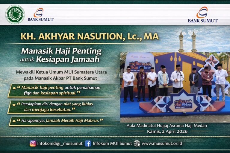 KH. Akhyar Nasution: Manasik Haji Penting untuk Mematangkan Kesiapan Spiritual dan Teknis Jamaah