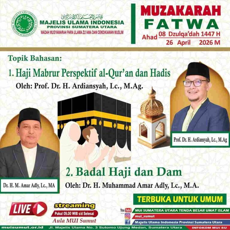 MUI Sumut Bahas Haji Mabrur dalam Perspektif Syariat