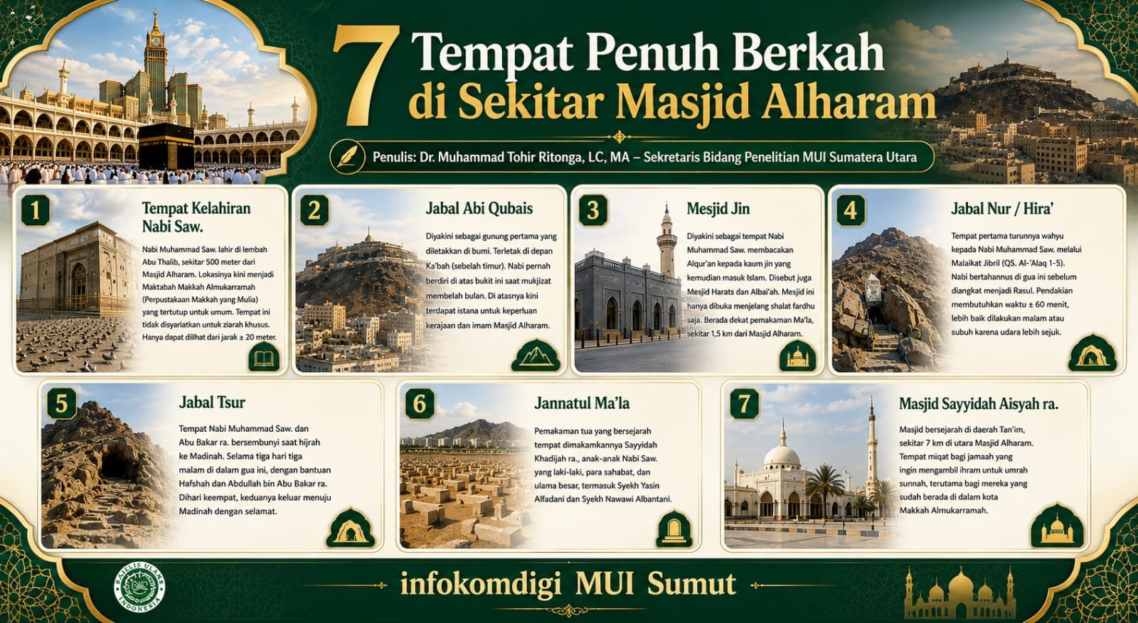7 Tempat Penuh Berkah di Sekitar Masjid Alharam