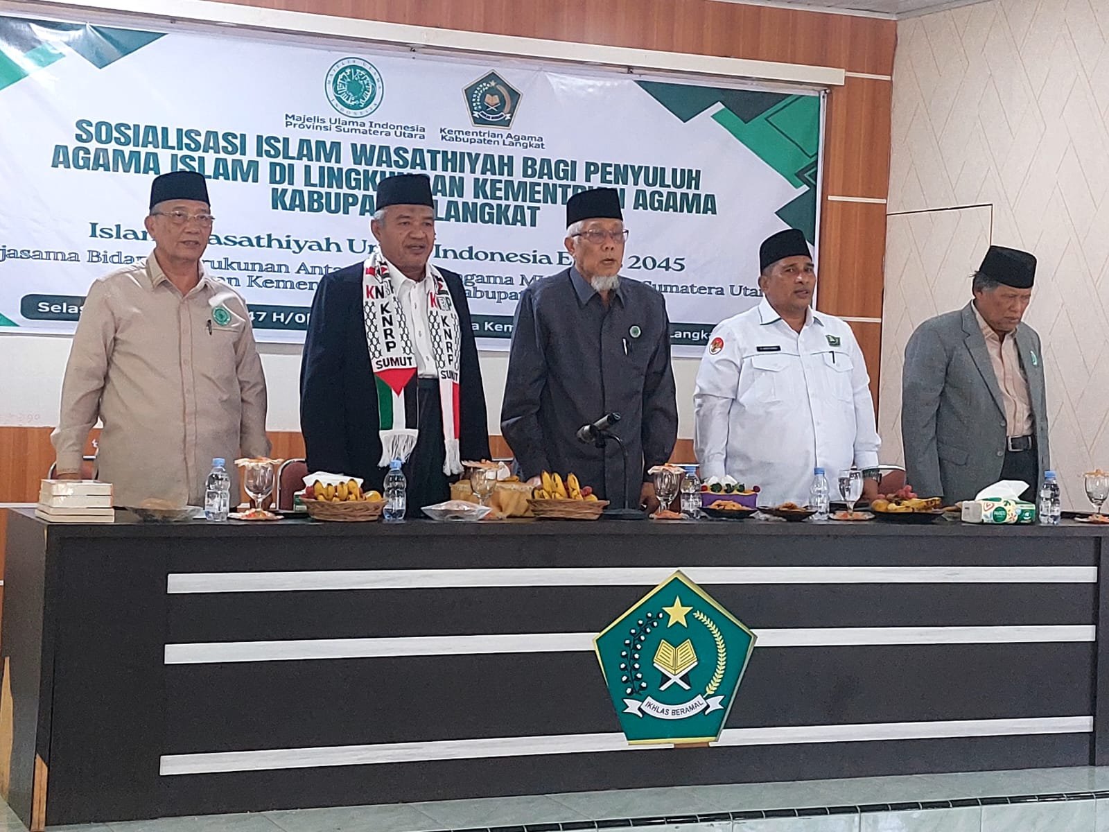 Sosialisasi Islam Wasathiyah di Langkat, MUI Sumut Perkuat Kolaborasi dengan Kementerian Agama
