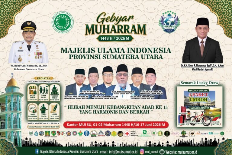 Besok, Gebyar Muharram 1448 H MUI Sumut Gelar Gerak Jalan Sehat, Sediakan 2.000 Kupon Lucky Draw dan 2.000 Paket Konsumsi