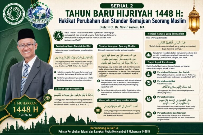 TAHUN BARU HIJRIYAH 1448 H: Hakikat Perubahan dan Standar Kemajuan Seorang Muslim  (Serial 2)