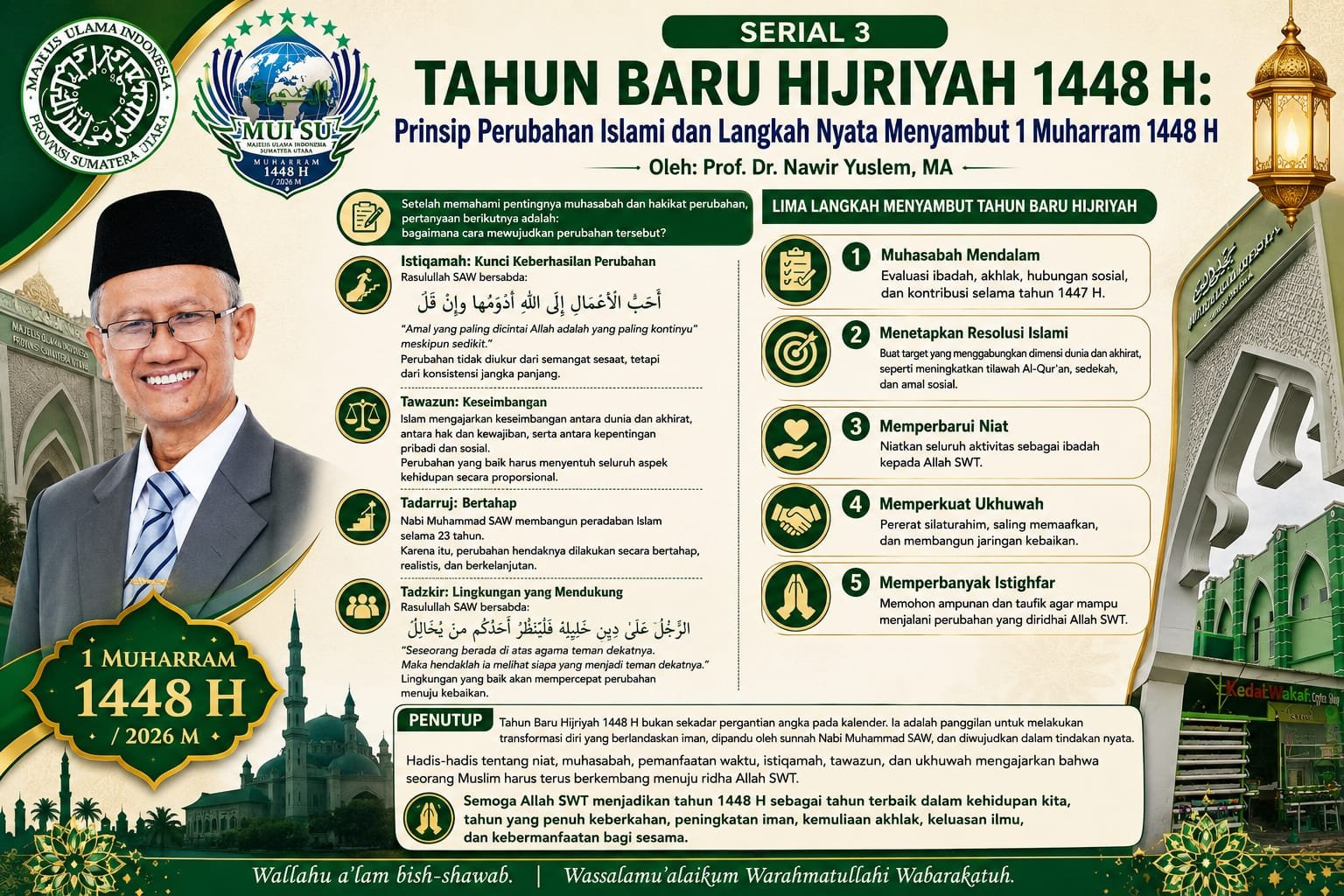 TAHUN BARU HIJRIYAH 1448 H: Prinsip Perubahan Islami dan Langkah Nyata Menyambut 1 Muharram 1448 H (Serial 3)
