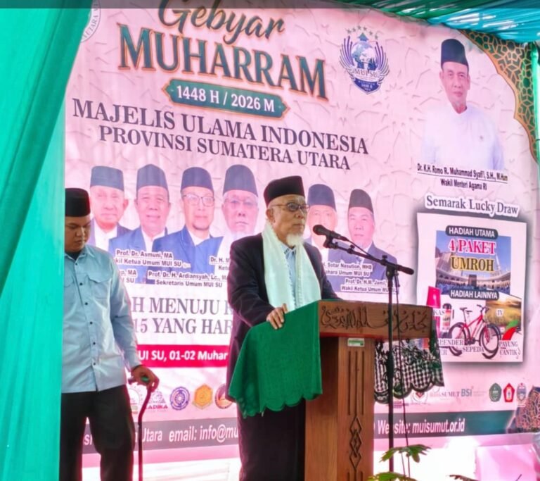 Ketua Umum MUI Sumut Dorong Kemandirian Organisasi dan Kolaborasi Aghniya dalam Gebyar Muharram 1448 H