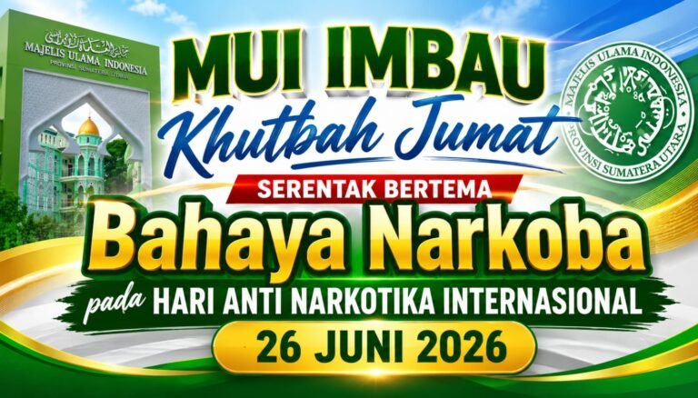 MUI Imbau Khutbah Jumat Serentak Bertema Bahaya Narkoba pada HANI 2026