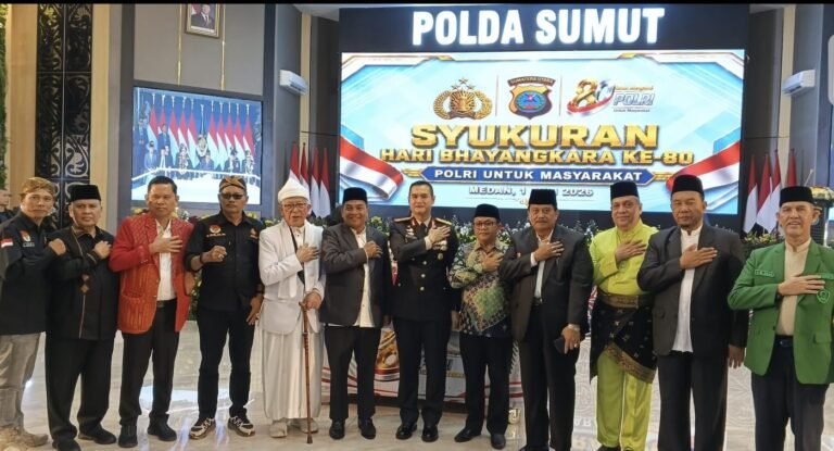 MUI Sumut Hadiri Syukuran Hari Bhayangkara ke-80, Tegaskan Dukungan terhadap Polri yang Profesional dan Mengayomi Masyarakat