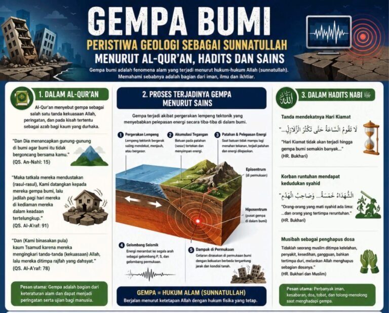 GEMPA BUMI: Peristiwa Geologi Sebagai Sunnatullah Menurut Al-Qur’an, Hadis, dan Sains