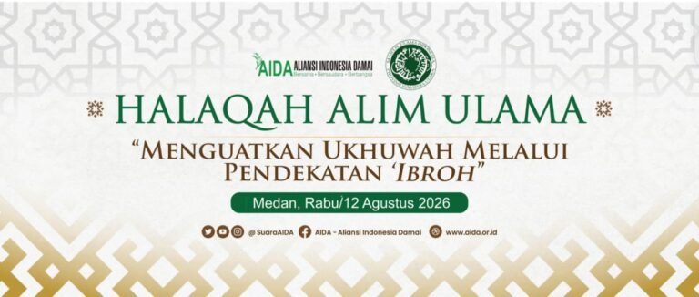 Besok MUI Sumut–AIDA Gelar Halaqah Alim Ulama, Menguatkan Ukhuwah melalui Pendekatan Ibrah