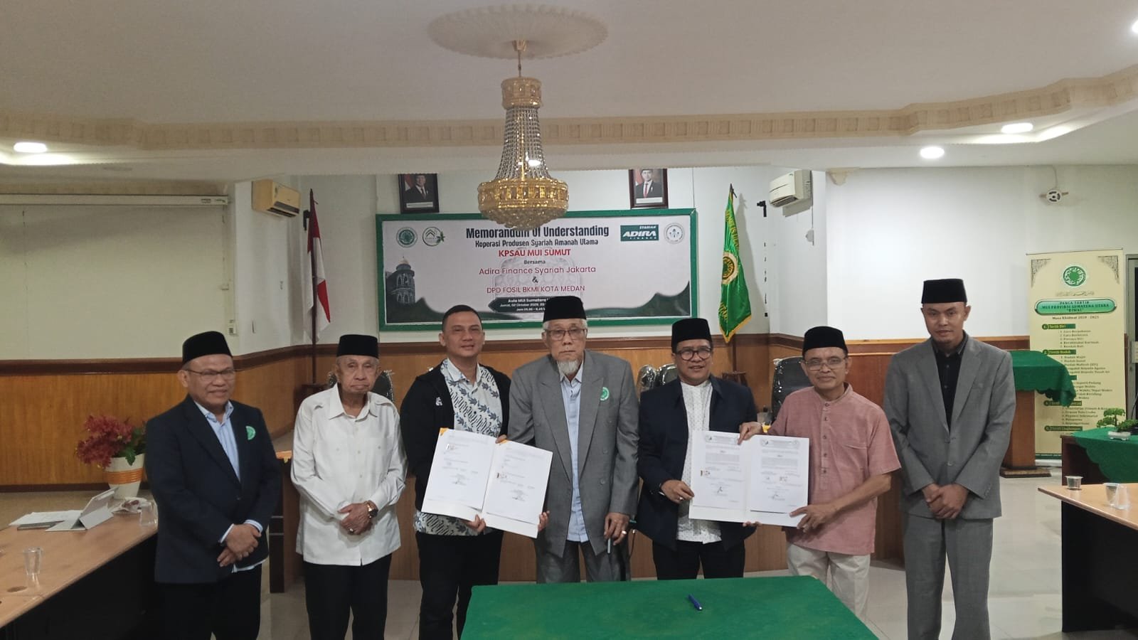 KPSAU MUI Sumut Jalin Kerja Sama dengan Adira Finance Syariah dan Fosil BKMI Kota Medan