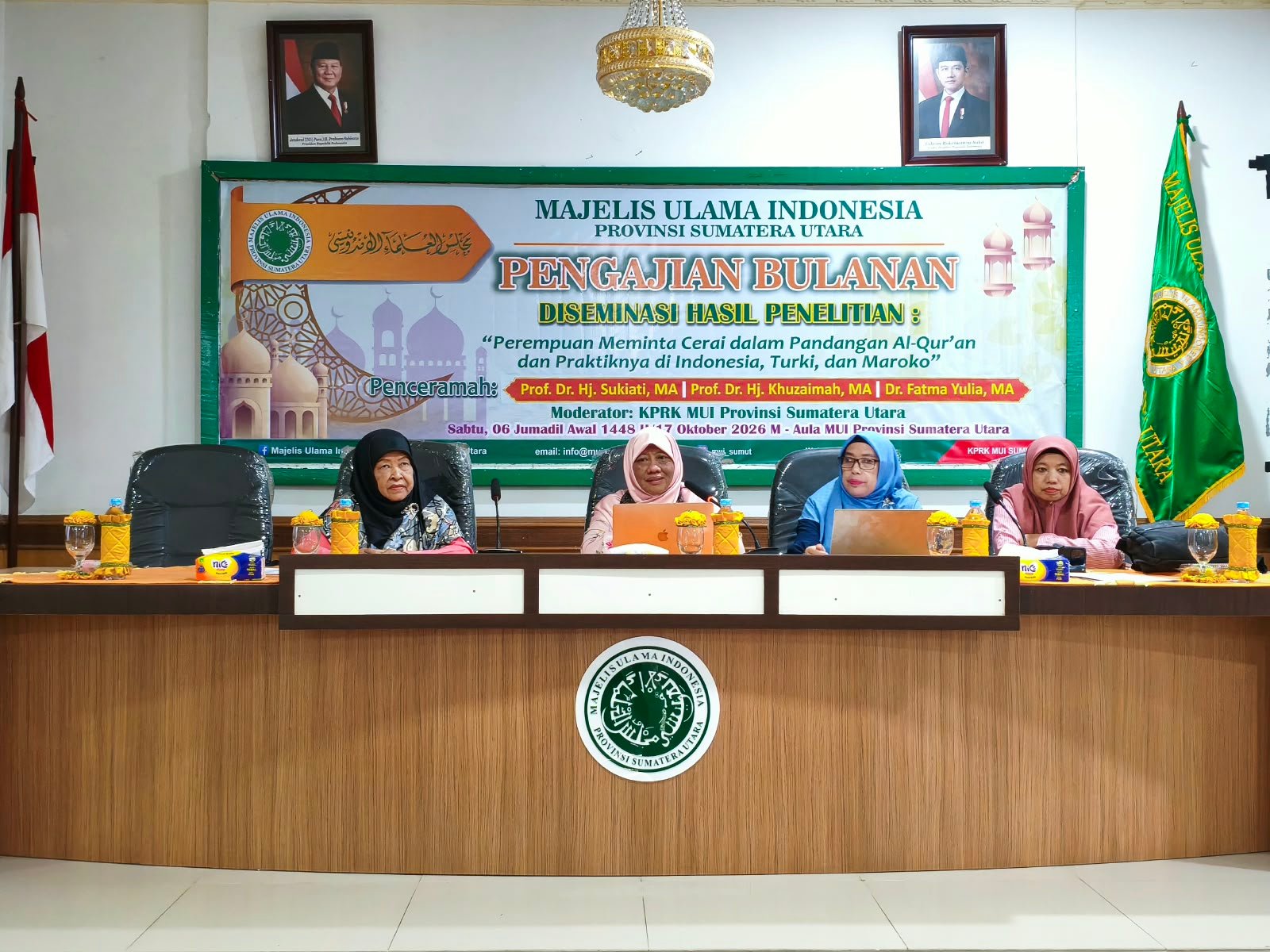 MUI Sumut Bahas Hak Perempuan Mengajukan Perceraian dalam Perspektif Al-Qur’an dan Hukum Keluarga Tiga Negara
